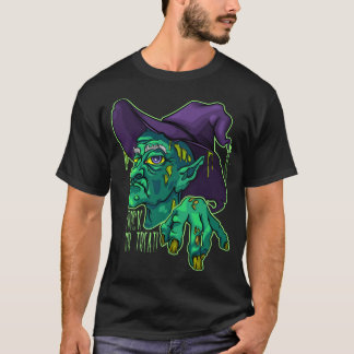 Camiseta Feiticeira velha e assustadora do halloween