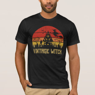 Camiseta Feiticeira Vintage em Descanso do Halloween