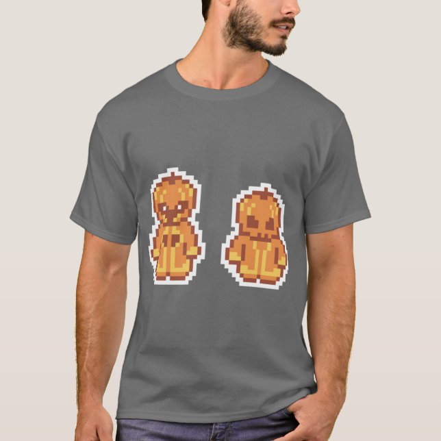 Camiseta Feiticeiro de Abóbora e Criança (Frente)