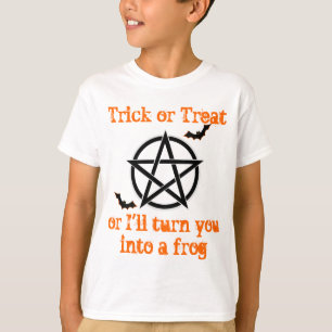 Camiseta feiticeiros mágicos com truque de pentagrama ou tr