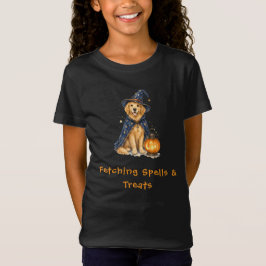 Camiseta Feitiços de Bruxo Cute do Retriever Dourado de Hal