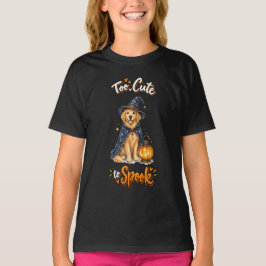 Camiseta Feitiços de Bruxo de Cão de Água Dourado Fofo de H