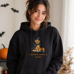Camiseta Feitiços de Bruxo do Cão de Água Cute de Halloween