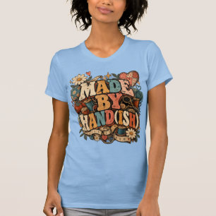 Camiseta Feito à Mão(ish) Design de Costura Vintage Artesan
