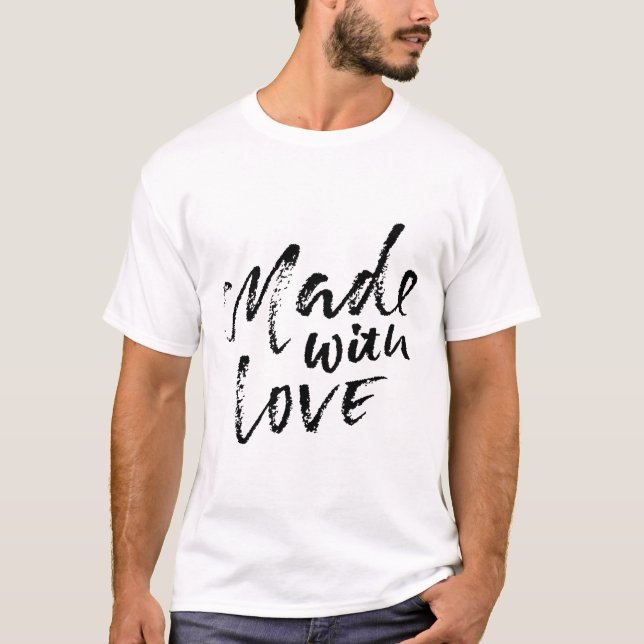 Camiseta Feito com amor (Frente)