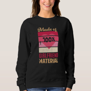 Camiseta Feito de 100% de material de Namorada - Vista mete