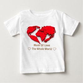 Camiseta Feito de amor ❤ O mundo todo ❤