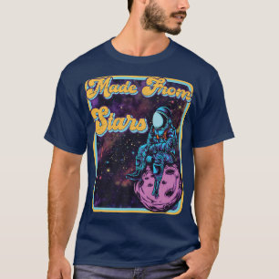 Camiseta Feito De Estrelas Astronauta De Visibilidade Retro