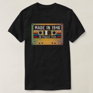 Camiseta Feito em 1946, com todas as peças originais T-Shir