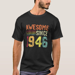 Camiseta Feito em 1946 Homens Mulheres Divertido Edição Lim