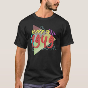Camiseta Feito Em 1949, 74º Aniversário, Por 74 Anos