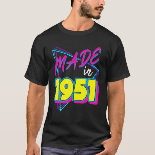 Camiseta Feito Em 1951, Aniversário De 70, Com 70 Anos De