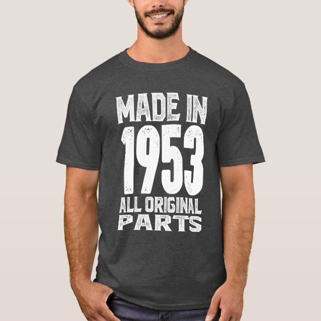 Camiseta Feito em 1953, com todas as peças originais (Frente)