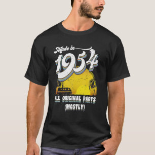 Camiseta Feito Em 1954, Com O Presente De Aniversário Da 70