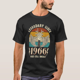 Camiseta Feito em 1966 Aniversário de 60 Anos de Idade Aniv