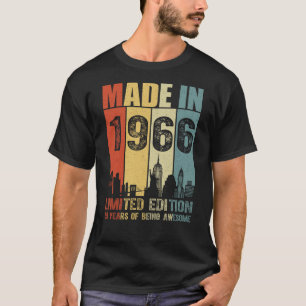 Camiseta Feito Em 1966, Edição Limitada, 59 Anos