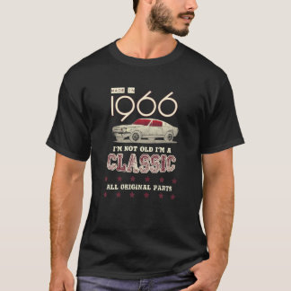 Camiseta Feito Em 1966, Em Um Parto De Carro Mais Engraçado