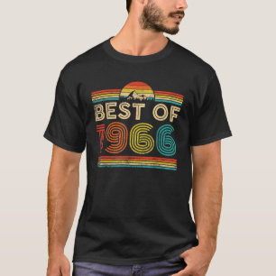 Camiseta Feito em 1966 Homens Mulheres Aniversário 60º Pres