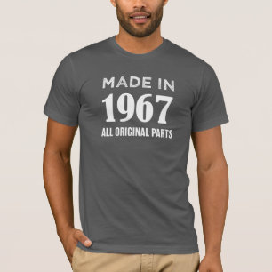 Camiseta Feito em 1967 todo o original parte o 50th T do