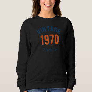 Camiseta Feito Em 1970 Vintage, Aniversário Perfeitamente V