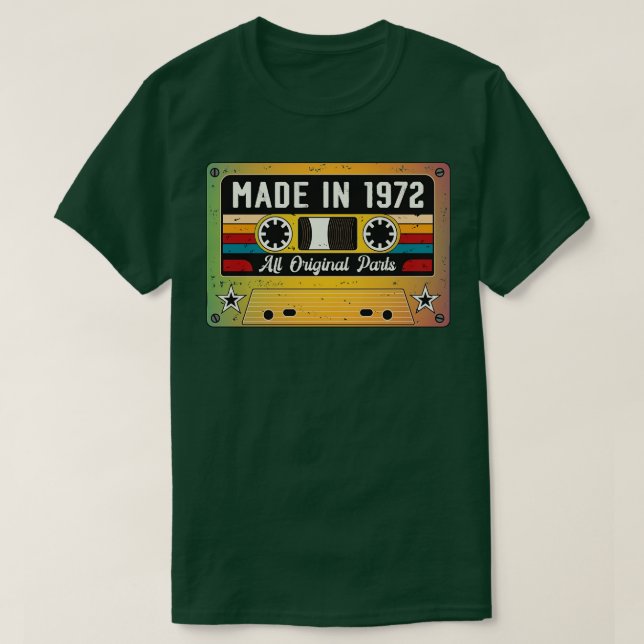 Camiseta Feito em 1972 (Frente do Design)