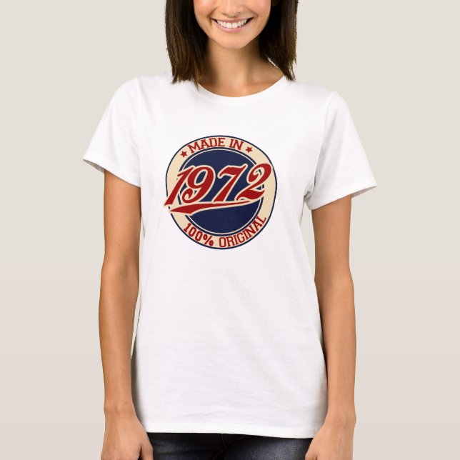 Camiseta Feito Em 1972 (Frente)