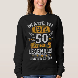 Camiseta Feito Em 1972, 50 Anos, 50 Anos, 50º Aniversário P