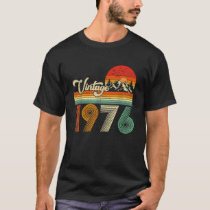 Camiseta Feito em 1976 50 Anos de Idade Aniversário Clássic