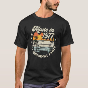 Camiseta Feito Em 1977, Todas As Peças Originais Do Estilo