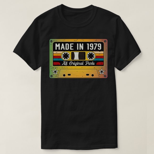 Camiseta Feito em 1979 (Frente do Design)