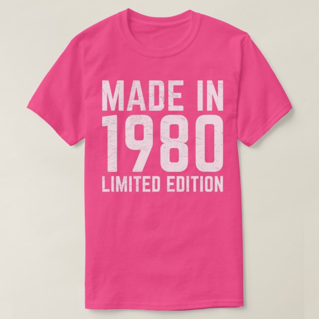 Camiseta Feito em 1980 (Frente do Design)