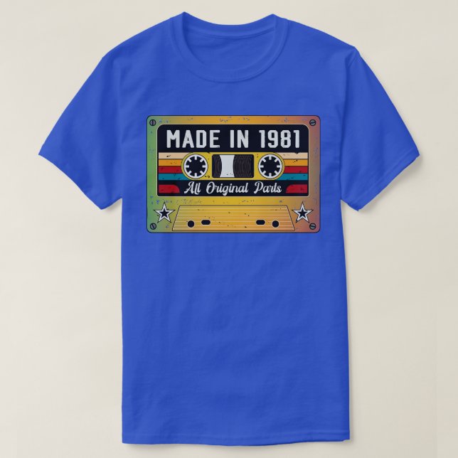 Camiseta Feito em 1981 (Frente do Design)