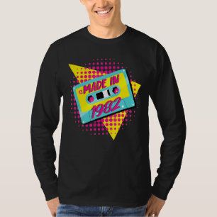 Camiseta Feito em 1982 aniversário de 40 anos 80s 90s 1990s