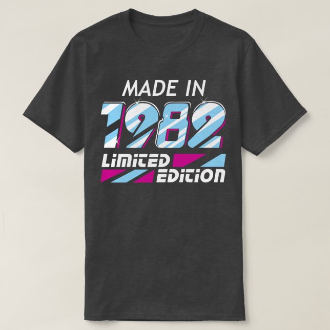 Camiseta Feito em 1982, com todas as peças originais 1 (Frente do Design)