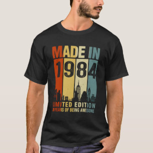 Camiseta Feito em 1984 39 Anos de Ser Incrível