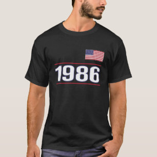 Camiseta Feito em 1986, Aniversário, Presente Americano par