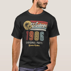 Camiseta Feito em 1986 Presente Clássico Engraçado de 40 An