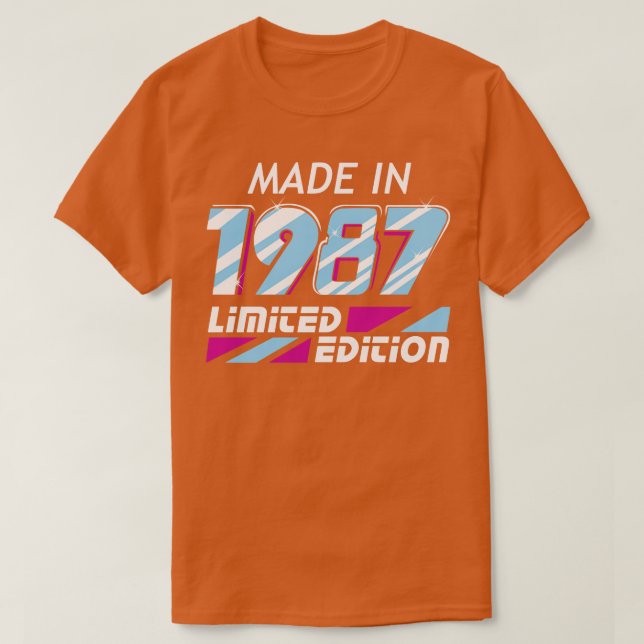 Camiseta Feito em 1987, Limited Edition 1 (Frente do Design)