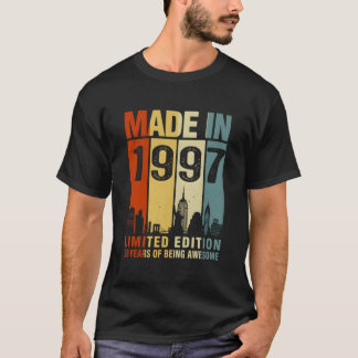 Camiseta Feito Em 1997 26 Anos Sendo Incrível