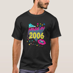 Camiseta Feito Em 2006 Nº 16º Aniversário 80S 90S 1990S N.º