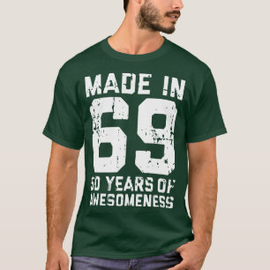 Camiseta Feito Em 69 50 Anos De Jogo De Consciência