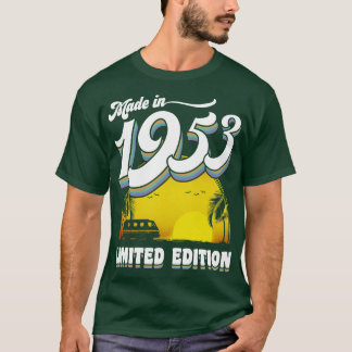 Camiseta Feito em 70 de 1953, Presente de aniversário de 70