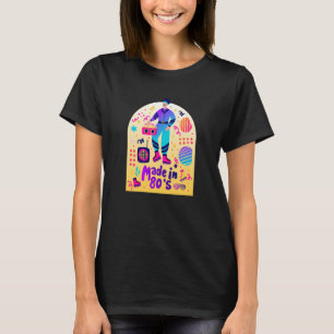 Camiseta Feito em anos 80 Legal Voltar à Ilustração da Estr