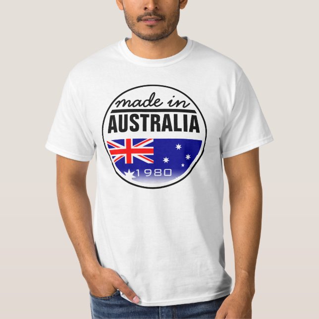 Camiseta Feito… em "Austrália " (Frente)
