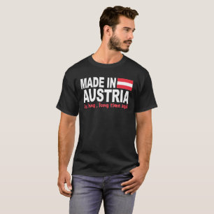 Camiseta Feito em Áustria um longo, muitos tempos há
