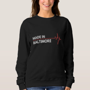 Camiseta Feito Em Baltimore Maryland Local De Nascimento Ci