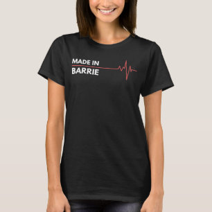 Camiseta Feito Em Barrie Ontario Canada, Local De Nasciment