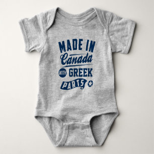 Camiseta Feito em Canadá com peças gregas