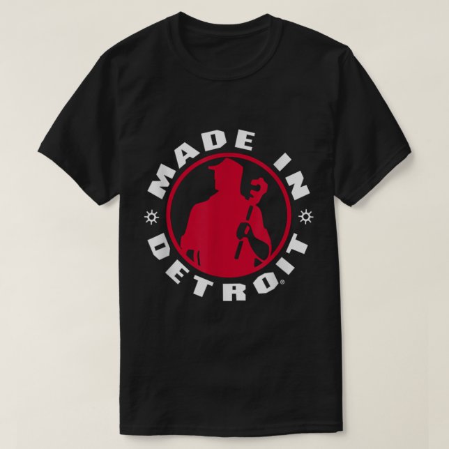 Camiseta feito em detroit (Frente do Design)