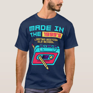 Camiseta Feito em fita cassete retrô dos anos 99